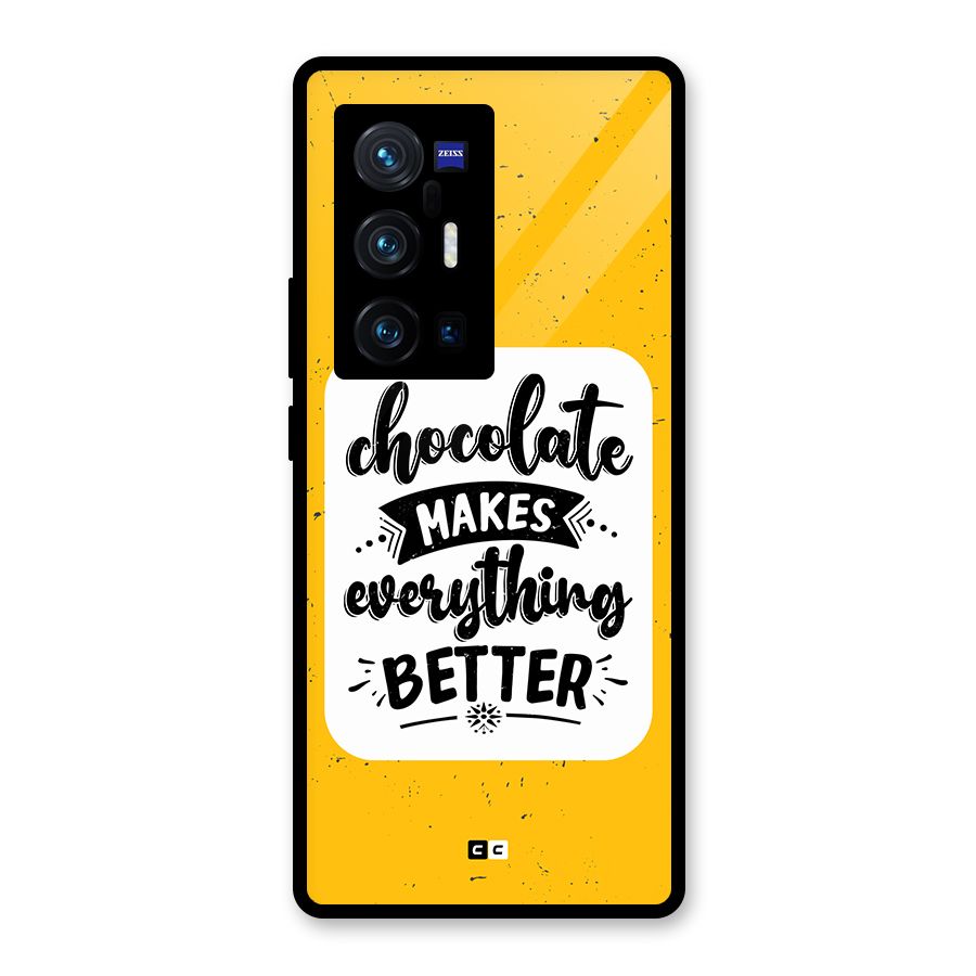 Makes Everything Better Glass Back Case for Vivo X70 Pro Plus