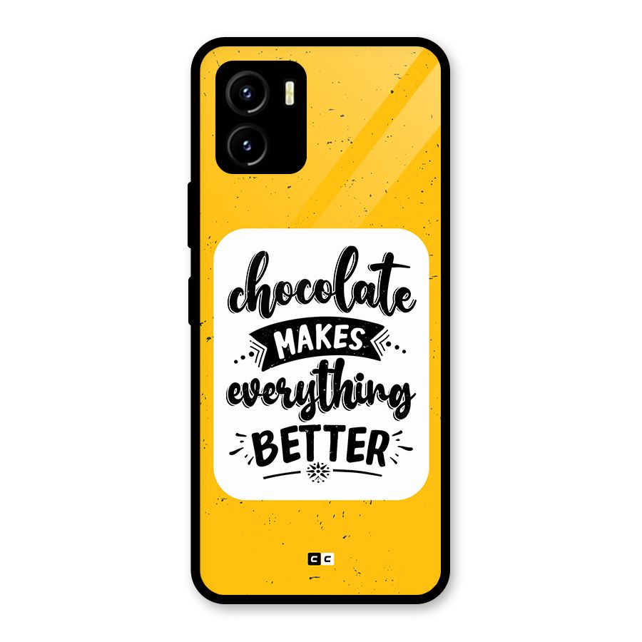 Makes Everything Better Glass Back Case for Vivo Y15s