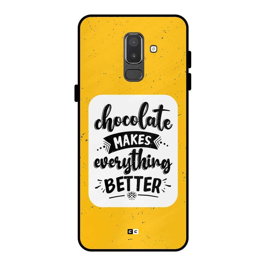 Makes Everything Better Metal Back Case for Galaxy On8 (2018)