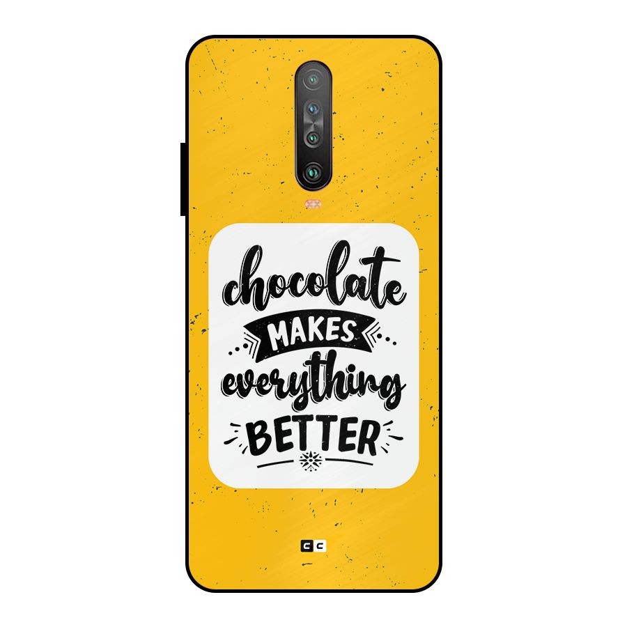 Makes Everything Better Metal Back Case for Poco X2
