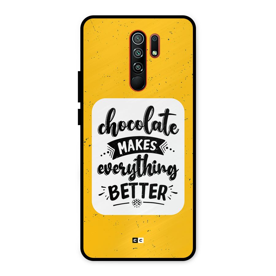 Makes Everything Better Metal Back Case for Redmi 9 Prime