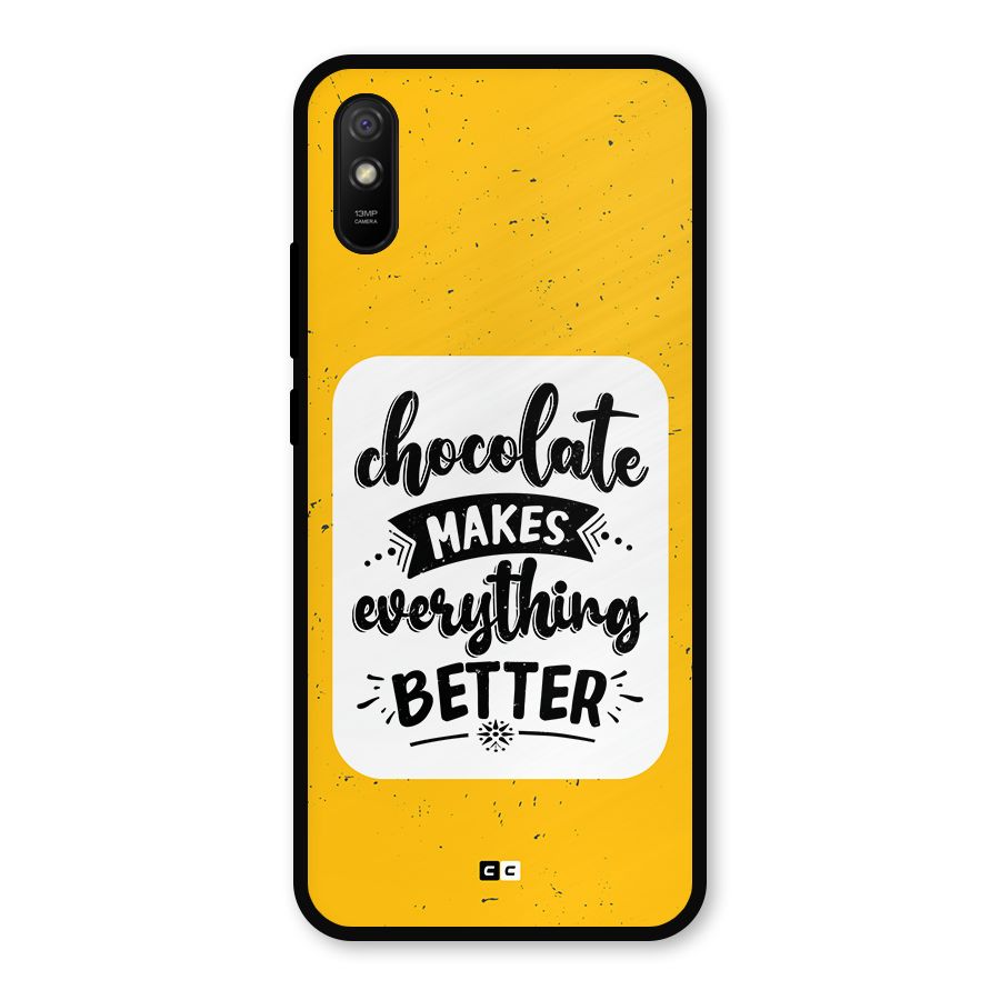 Makes Everything Better Metal Back Case for Redmi 9i