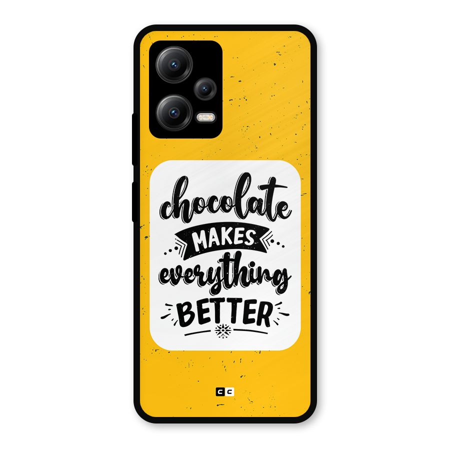 Makes Everything Better Metal Back Case for Redmi Note 12 5G