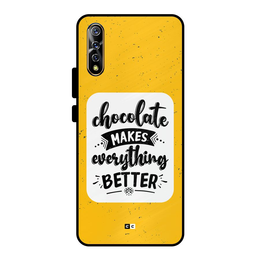 Makes Everything Better Metal Back Case for Vivo S1