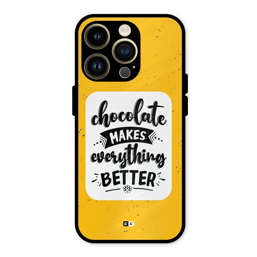 Makes Everything Better Metal Back Case for iPhone 14 Pro
