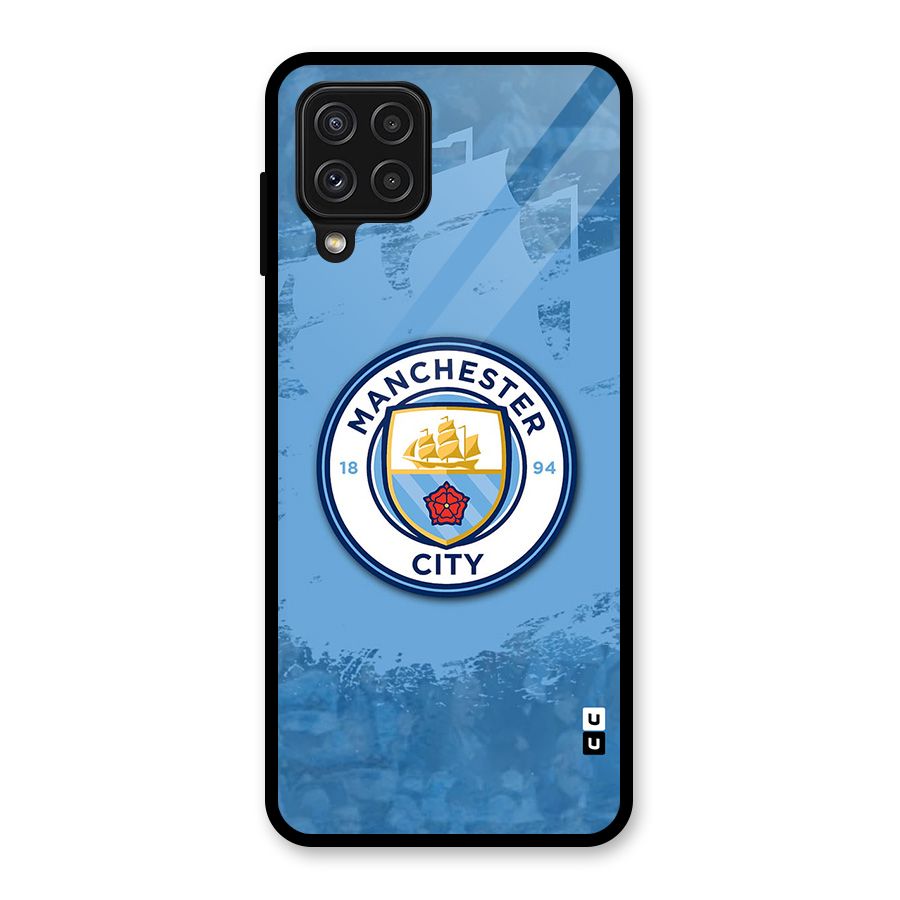 Manchester City Club Glass Back Case for Galaxy A22 4G