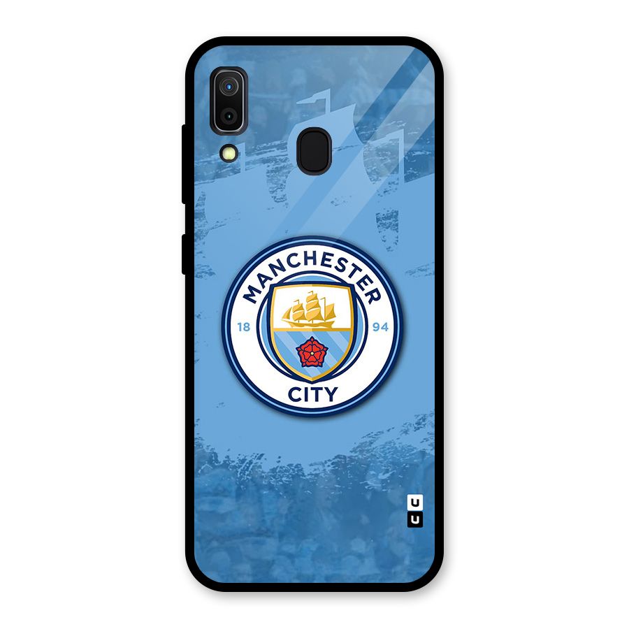 Manchester City Club Glass Back Case for Galaxy A30