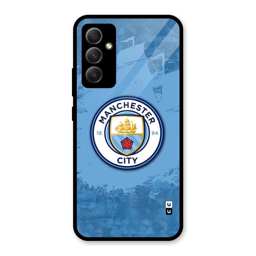 Manchester City Club Glass Back Case for Galaxy A34