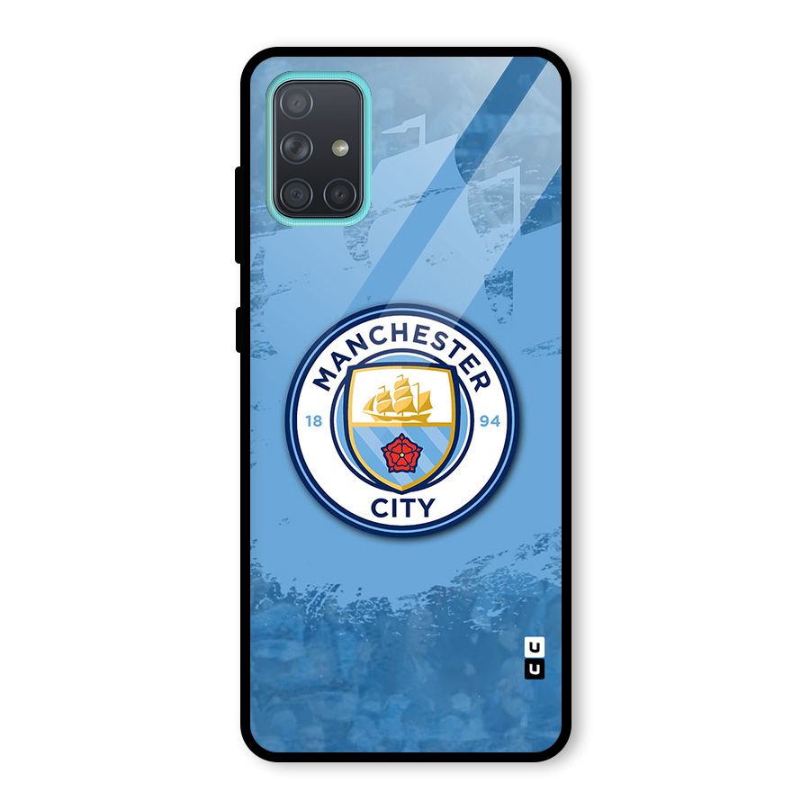 Manchester City Club Glass Back Case for Galaxy A71