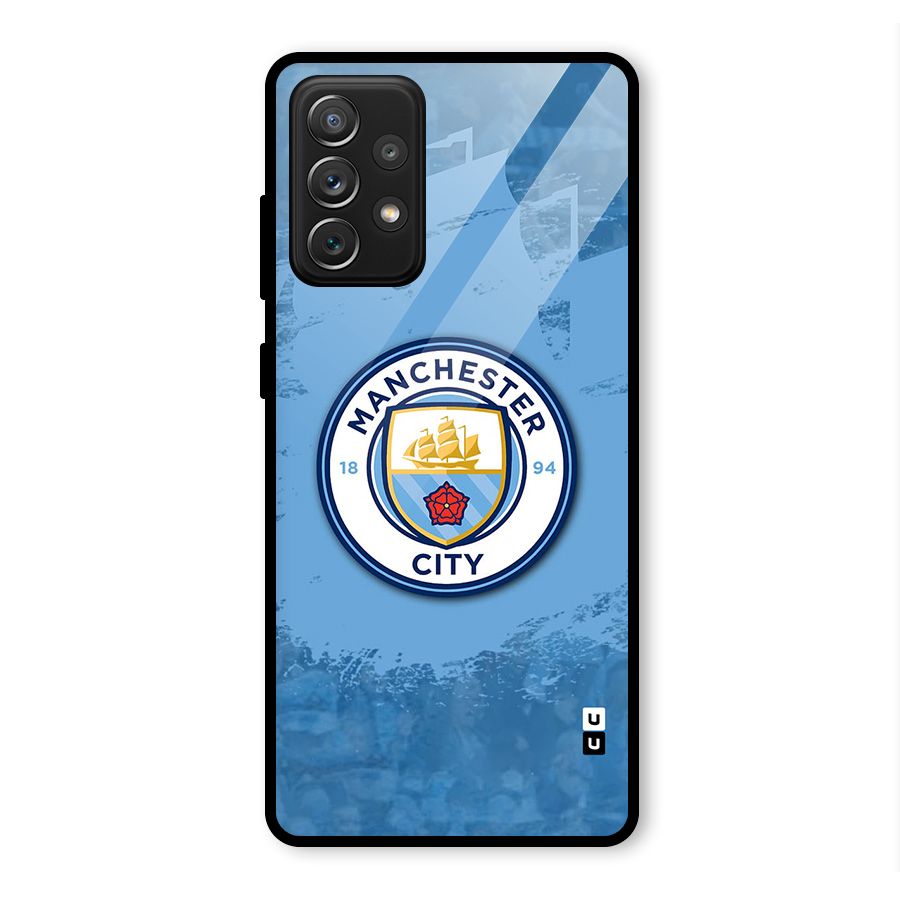 Manchester City Club Glass Back Case for Galaxy A72