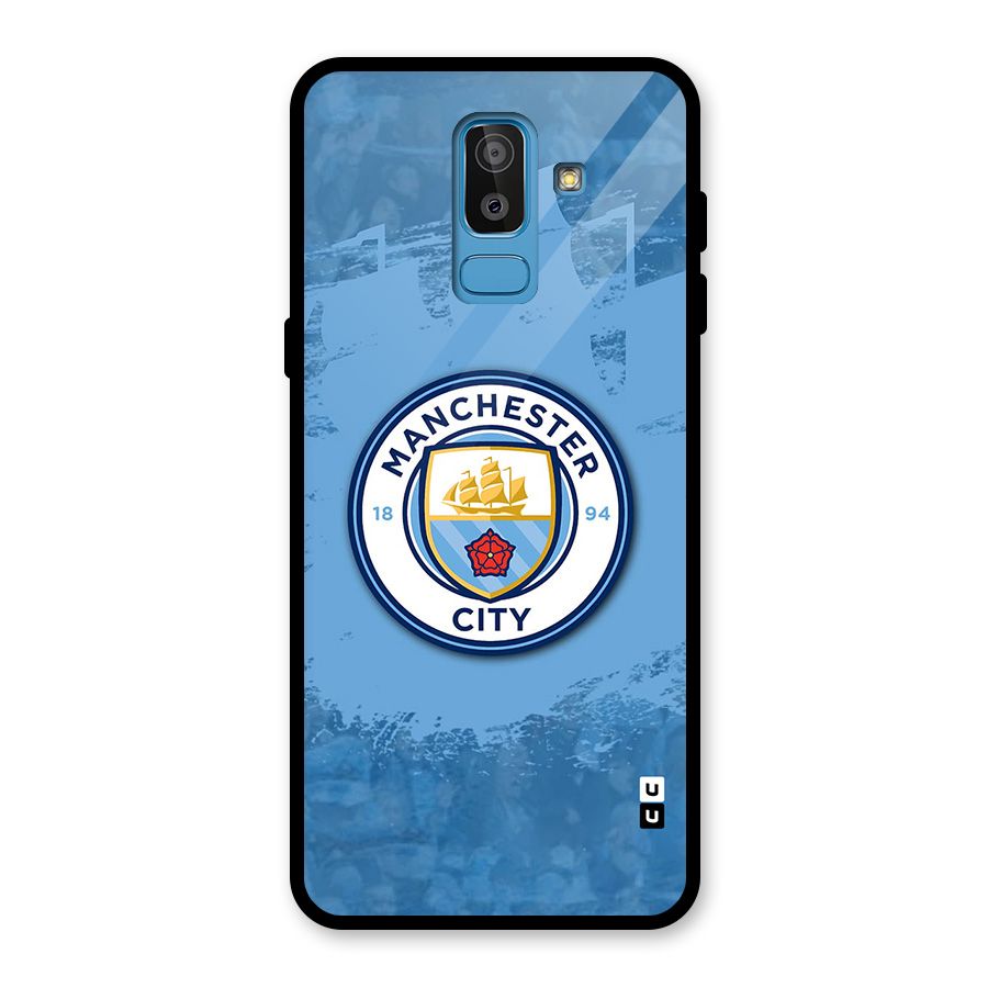 Manchester City Club Glass Back Case for Galaxy J8