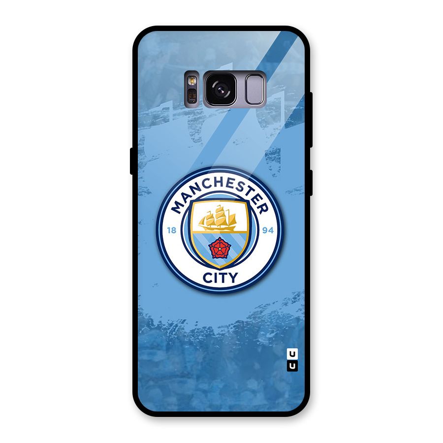 Manchester City Club Glass Back Case for Galaxy S8