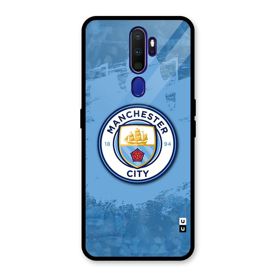 Manchester City Club Glass Back Case for Oppo A9 (2020)