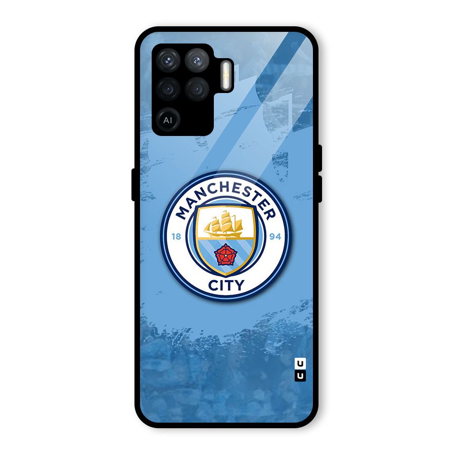 Manchester City Club Glass Back Case for Oppo F19 Pro