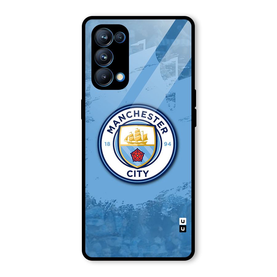 Manchester City Club Glass Back Case for Oppo Reno5 Pro 5G