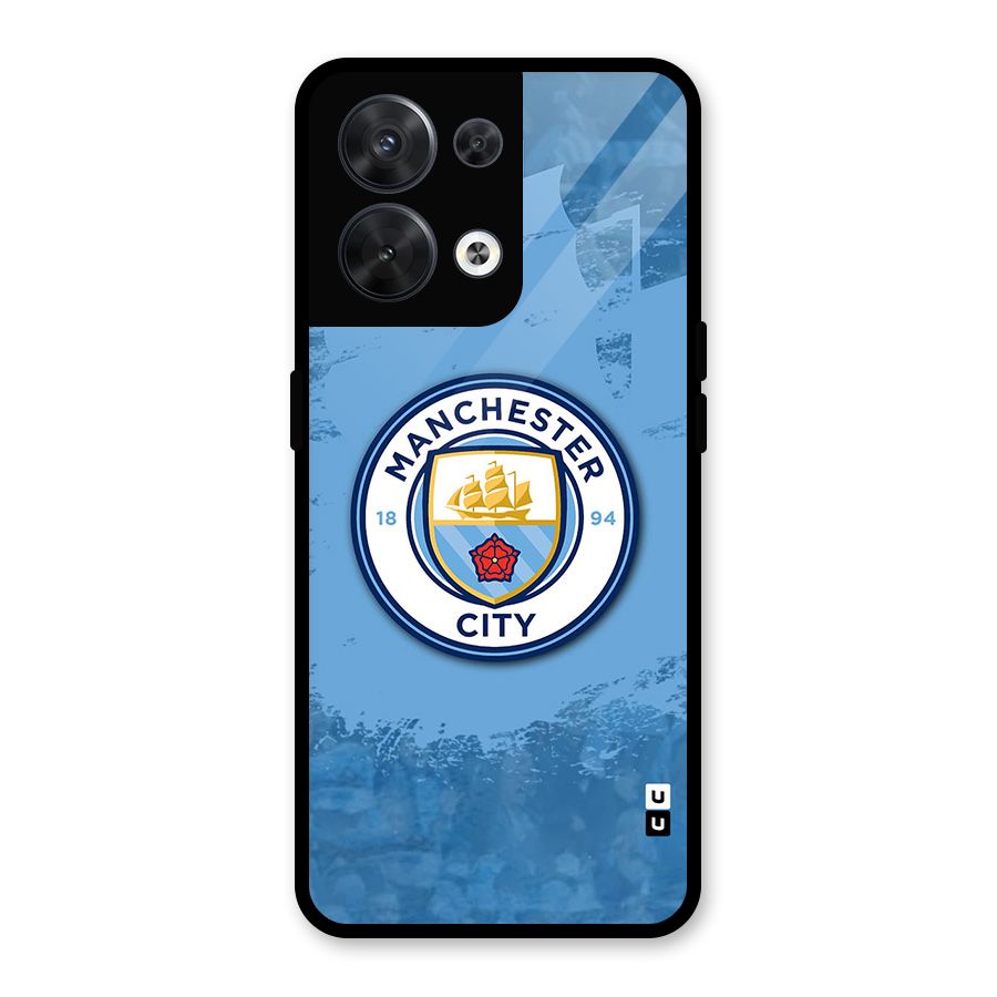Manchester City Club Glass Back Case for Oppo Reno8 5G