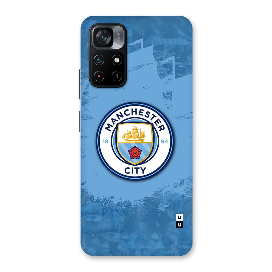 Manchester City Club Glass Back Case for Poco M4 Pro 5G