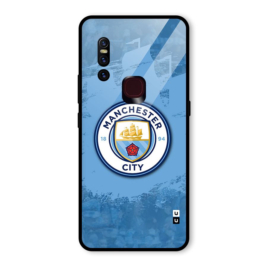 Manchester City Club Glass Back Case for Vivo V15