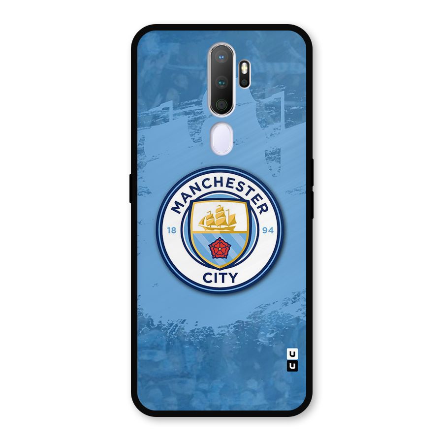 Manchester City Club Metal Back Case for Oppo A9 (2020)