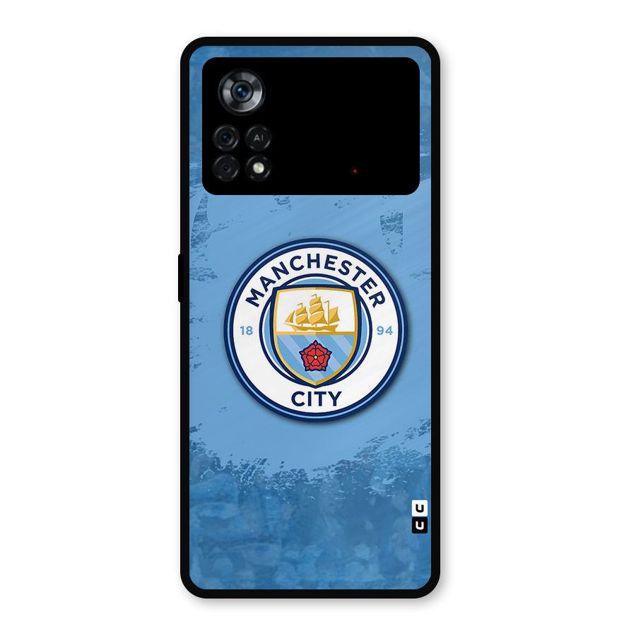 Manchester City Club Metal Back Case for Poco X4 Pro 5G
