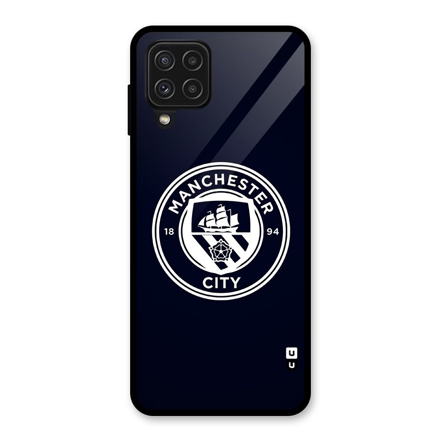 Manchester City FC Glass Back Case for Galaxy A22 4G