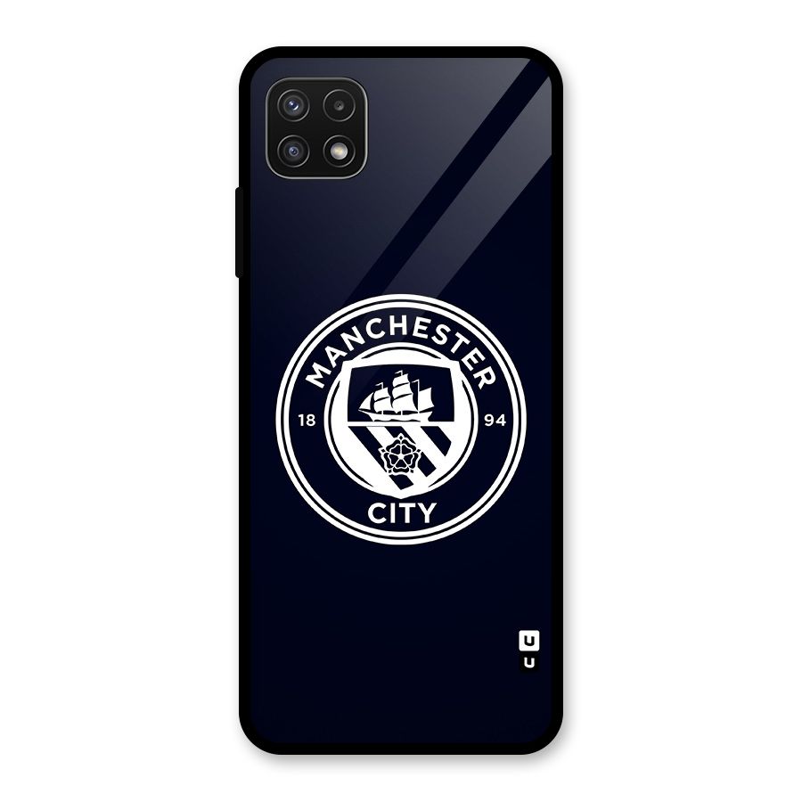 Manchester City FC Glass Back Case for Galaxy A22 5G