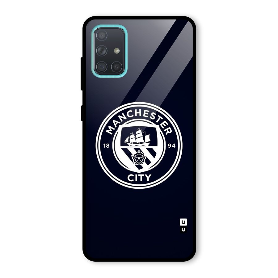 Manchester City FC Glass Back Case for Galaxy A71