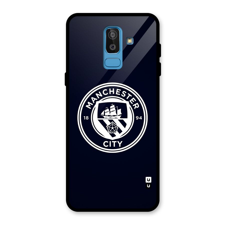 Manchester City FC Glass Back Case for Galaxy J8