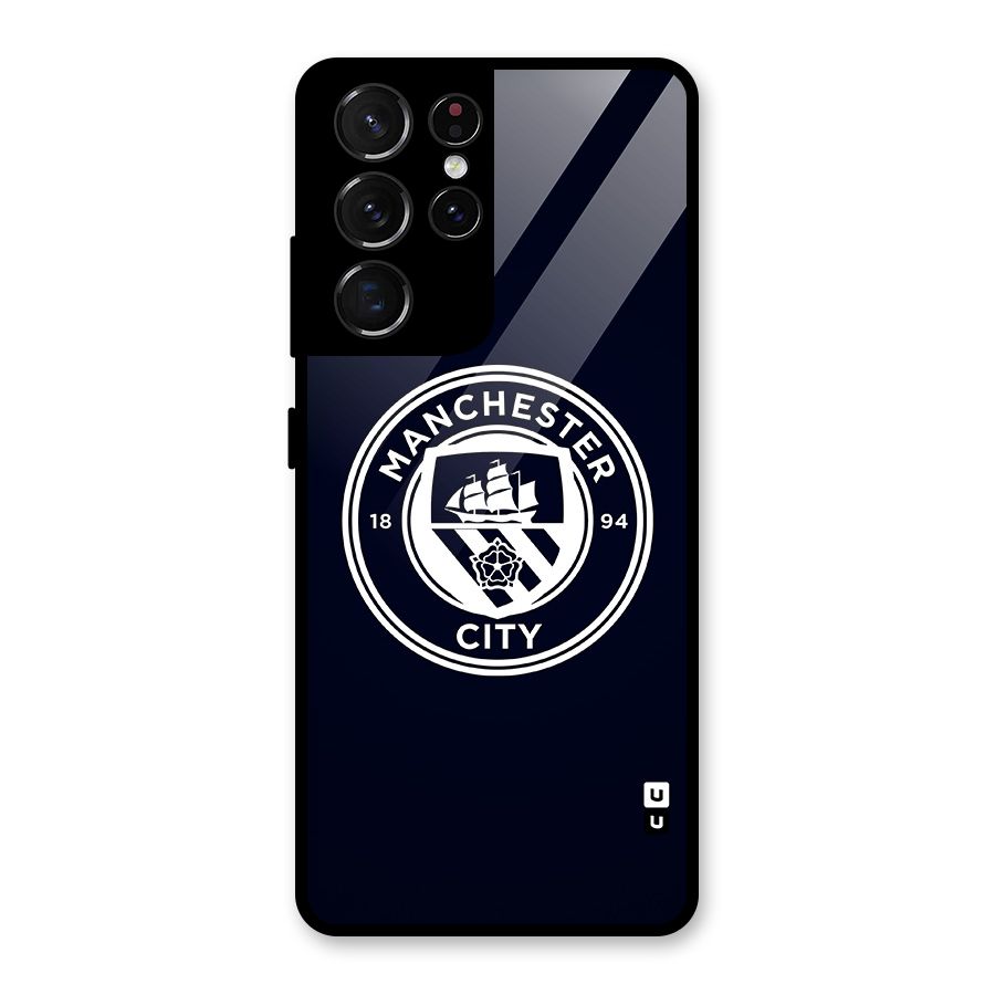 Manchester City FC Glass Back Case for Galaxy S21 Ultra 5G