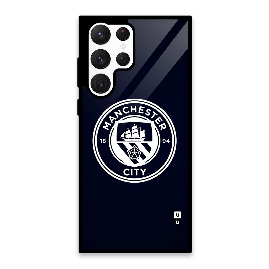 Manchester City FC Glass Back Case for Galaxy S22 Ultra 5G