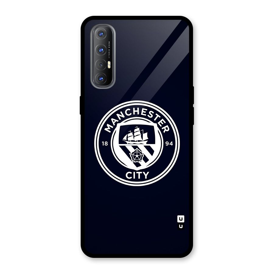 Manchester City FC Glass Back Case for Oppo Reno3 Pro
