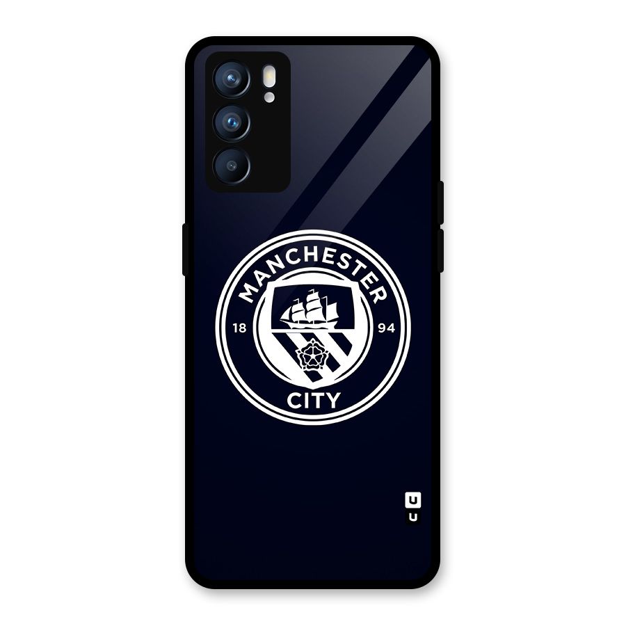 Manchester City FC Glass Back Case for Oppo Reno6 5G