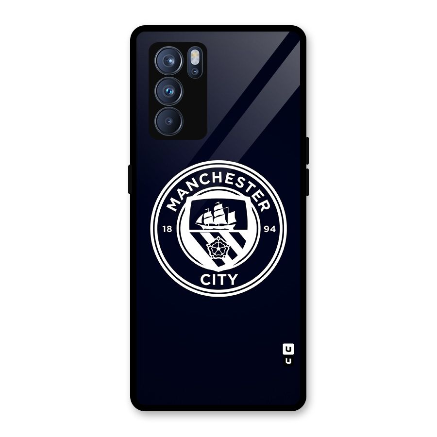 Manchester City FC Glass Back Case for Oppo Reno6 Pro 5G