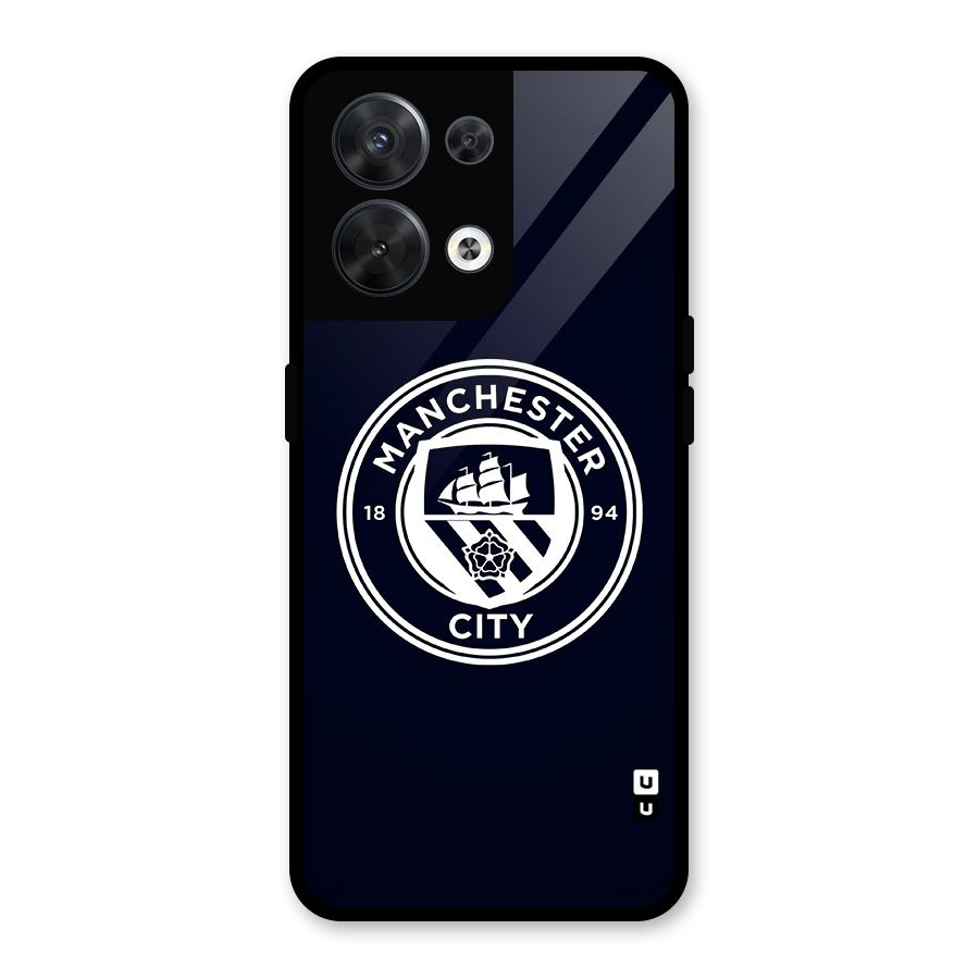 Manchester City FC Glass Back Case for Oppo Reno8 5G
