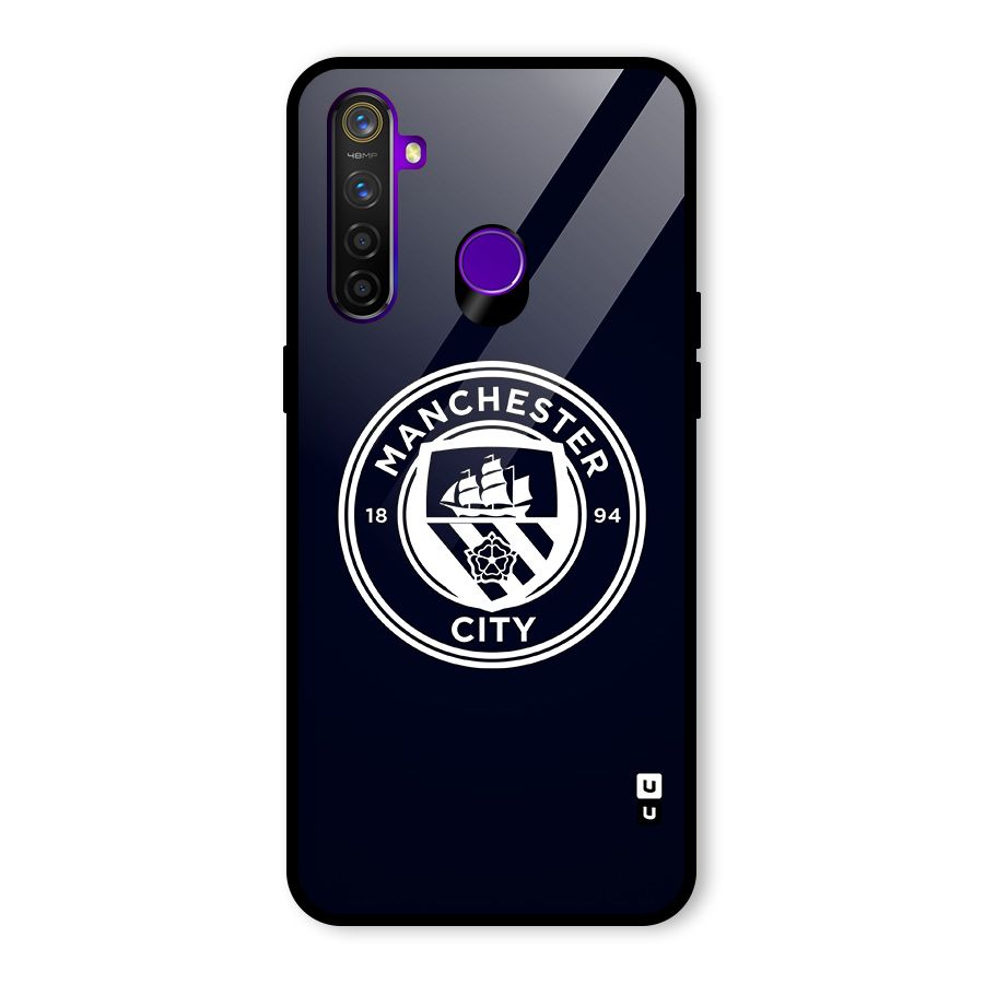 Manchester City FC Glass Back Case for Realme 5 Pro