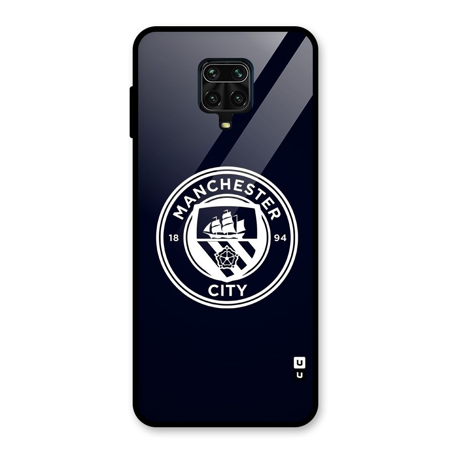 Manchester City FC Glass Back Case for Redmi Note 9 Pro