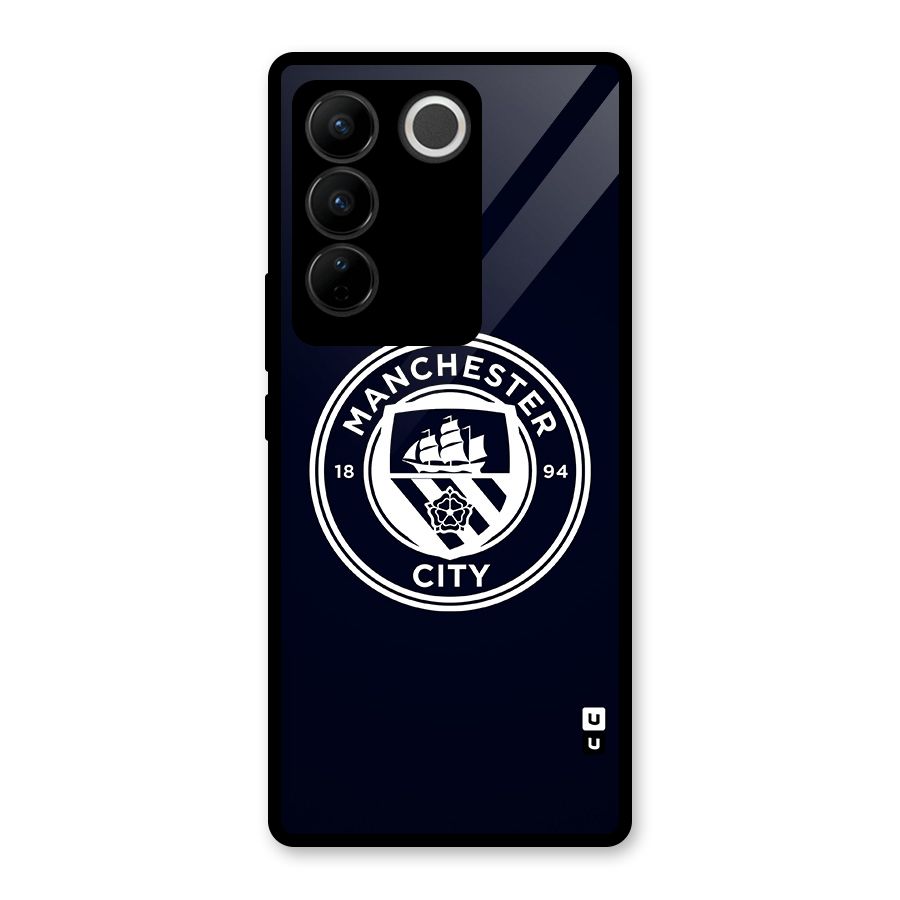 Manchester City FC Glass Back Case for Vivo V27
