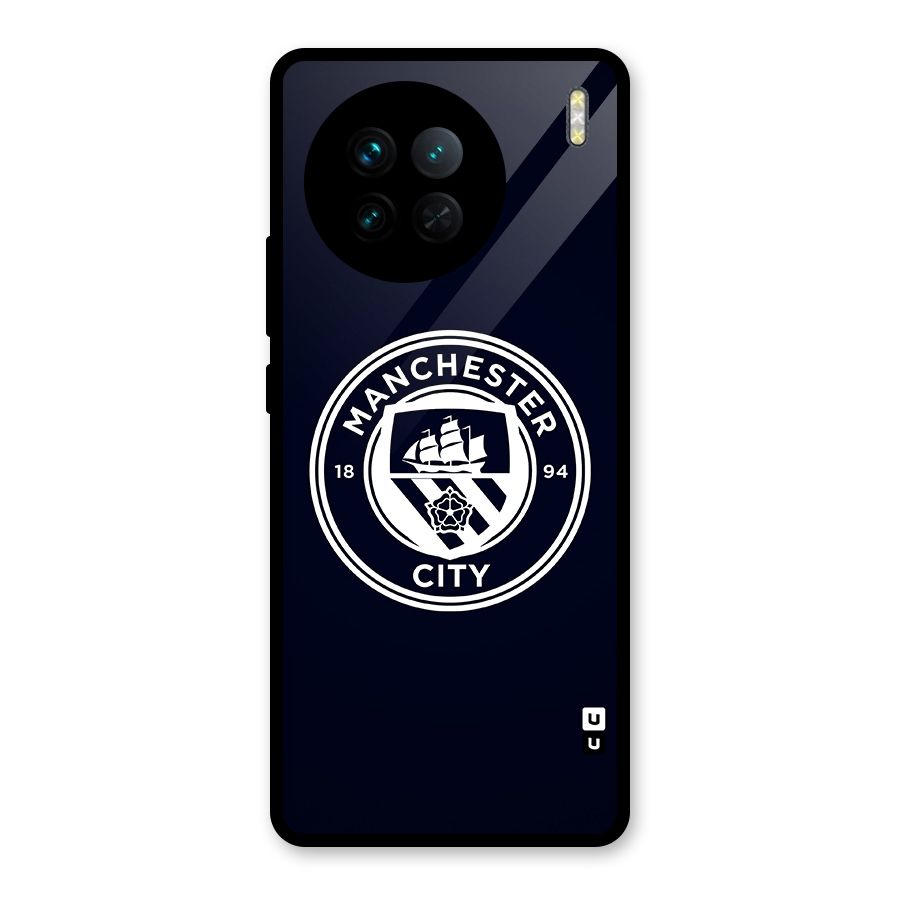 Manchester City FC Glass Back Case for Vivo X90