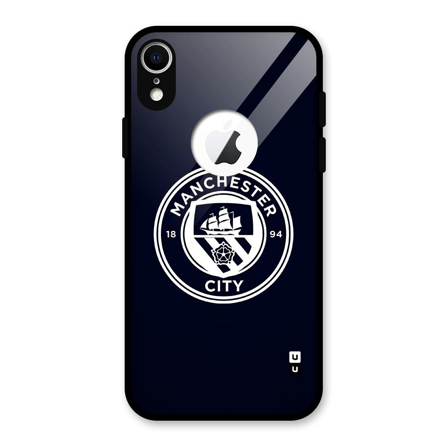 Manchester City FC Glass Back Case for iPhone XR Logo Cut