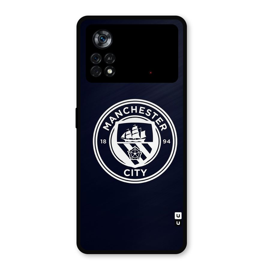Manchester City FC Metal Back Case for Poco X4 Pro 5G
