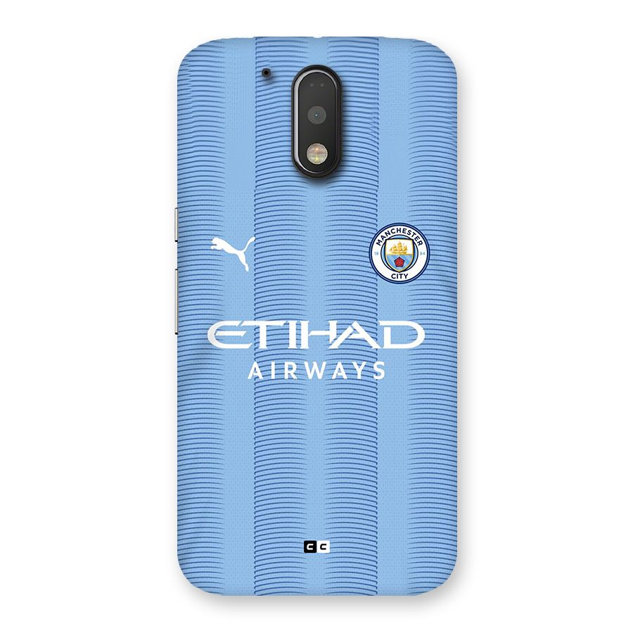 Manchester Etihad Jersey Back Case for Moto G4 Plus