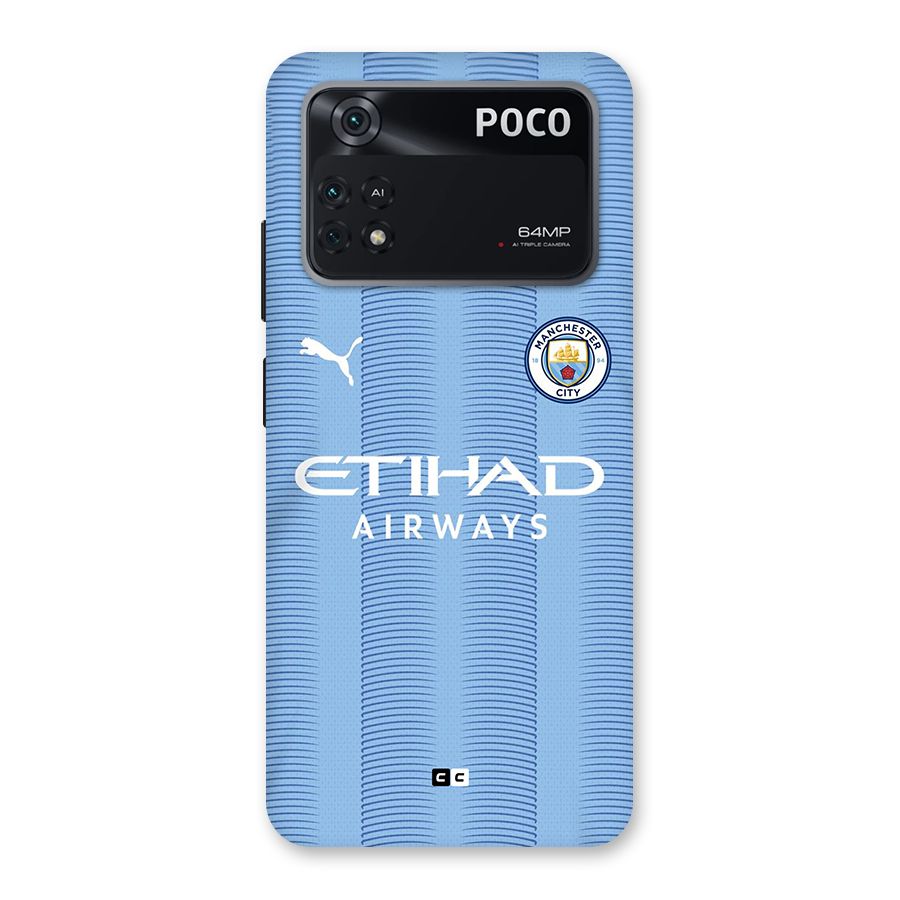 Manchester Etihad Jersey Back Case for Poco M4 Pro 4G