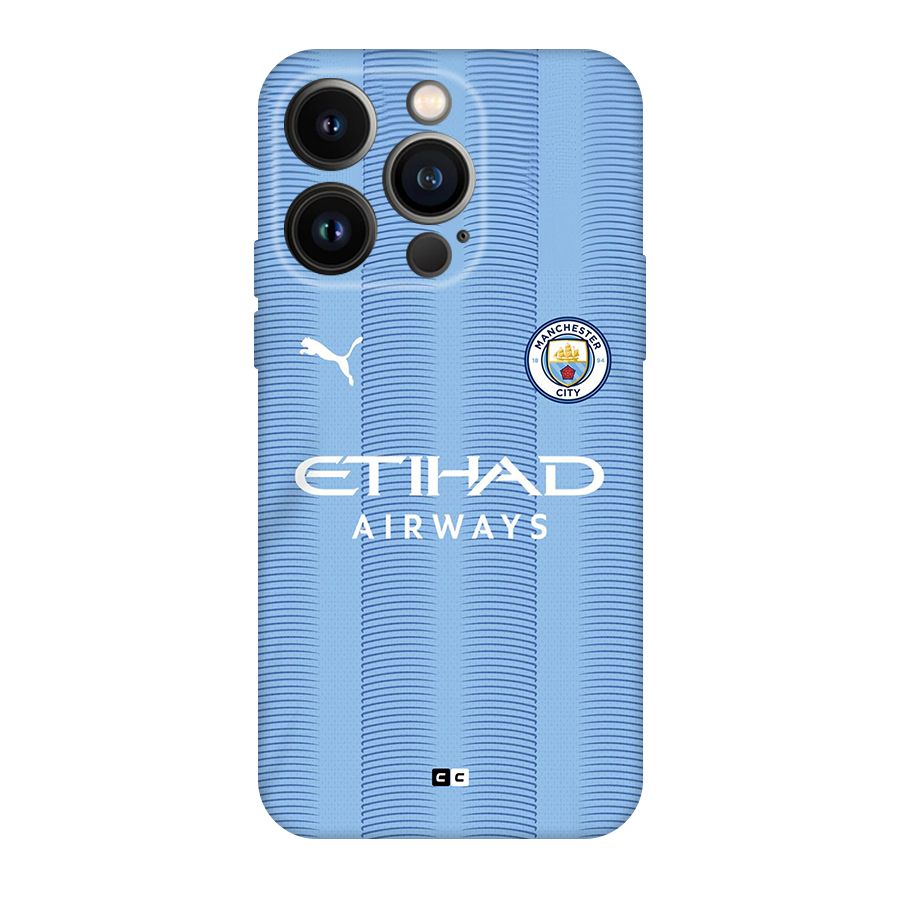 Manchester Etihad Jersey Back Case for iPhone 14 Pro