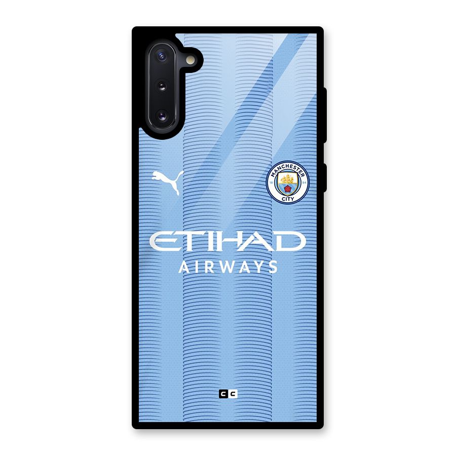 Manchester Etihad Jersey Glass Back Case for Galaxy Note 10