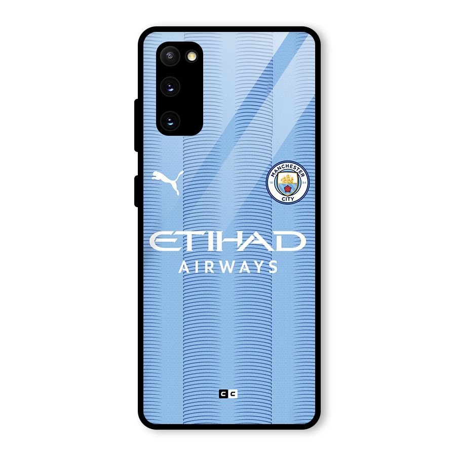 Manchester Etihad Jersey Glass Back Case for Galaxy S20 FE 5G