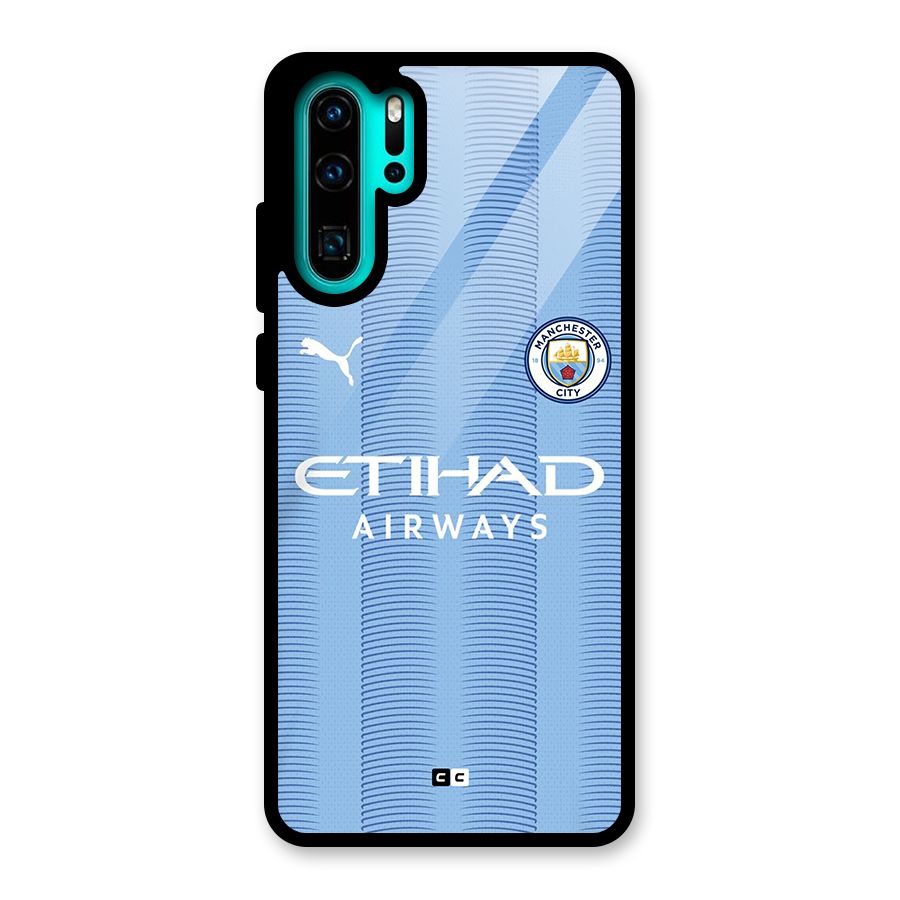 Manchester Etihad Jersey Glass Back Case for Huawei P30 Pro
