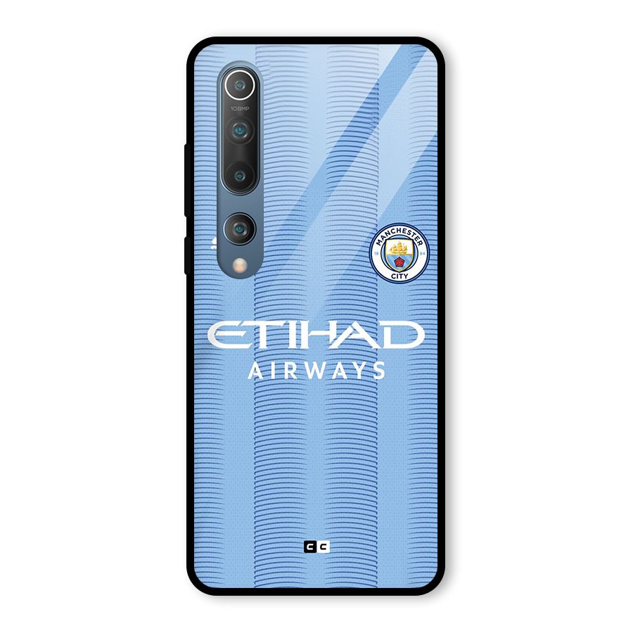 Manchester Etihad Jersey Glass Back Case for Mi 10