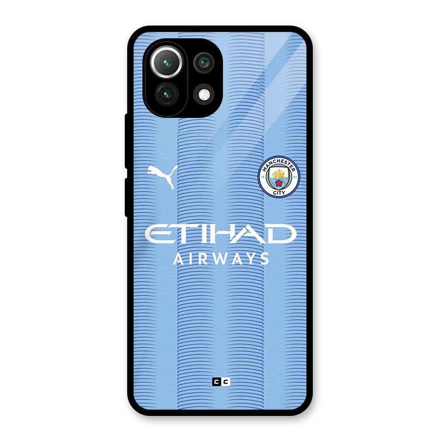 Manchester Etihad Jersey Glass Back Case for Mi 11 Lite