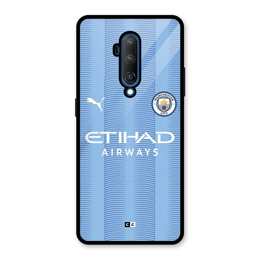 Manchester Etihad Jersey Glass Back Case for OnePlus 7T Pro