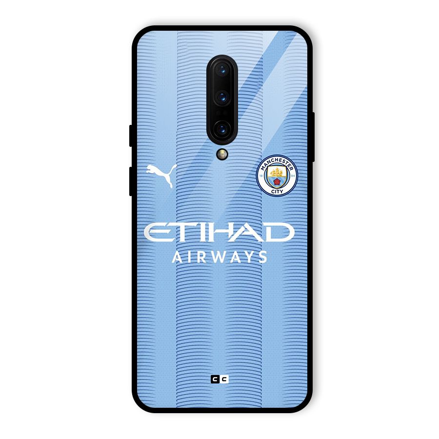 Manchester Etihad Jersey Glass Back Case for OnePlus 7 Pro